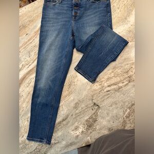 Old navy rock star super skinny high rise jeans denim